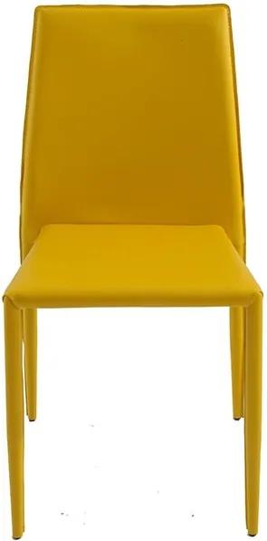 Cadeira Amanda de PVC Amarela