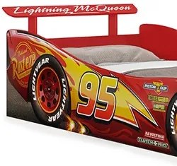 Cama Infantil com Aerofólio 100%MDF Relâmpago McQueen Star P13 Vermelh