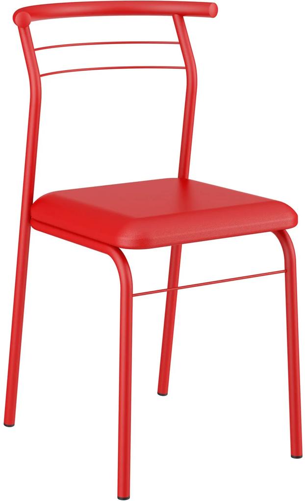 Kit 2 Cadeiras 1708 Napa Vermelho Real Carraro Móveis