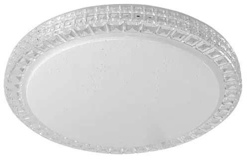 Plafon Led Sobrepor Branco Transparente 24W Yamamura - LED BRANCO QUENTE (3000K)