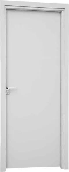 Porta Interna de Abrir com Fechadura para Banheiro Alumínio Branco Aluminium Direita 215x78x14cm - 72021517 - Sasazaki - Sasazaki