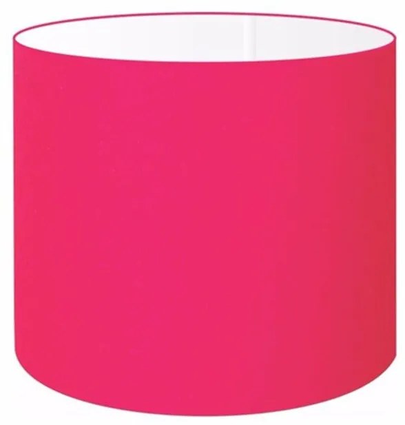 Cúpula abajur e luminária cilíndrica vivare cp-7016 Ø35x30cm - bocal nacional - Rosa-Pink