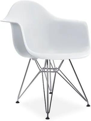 Cadeira Decorativa, Branco, Eames DAR