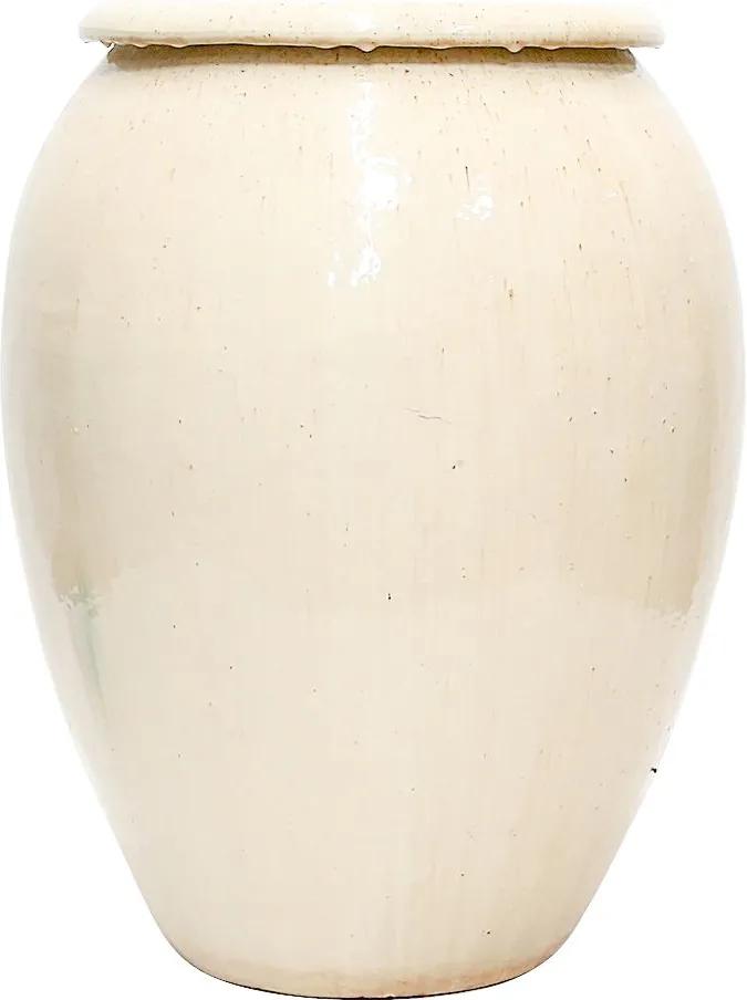 Vaso Vietnamita Cerâmica Importado Jarro Grande Areia  D65cm x A87cm