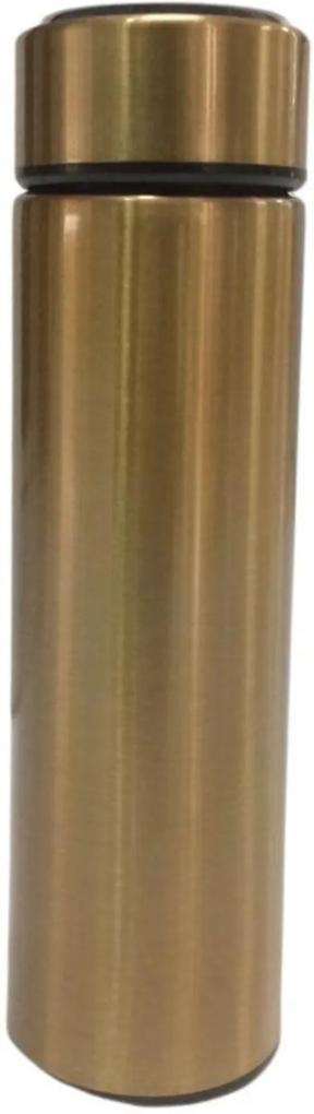 Garrafa Térmica Gold Com Termômetro 480 ml - MADALOZZO
