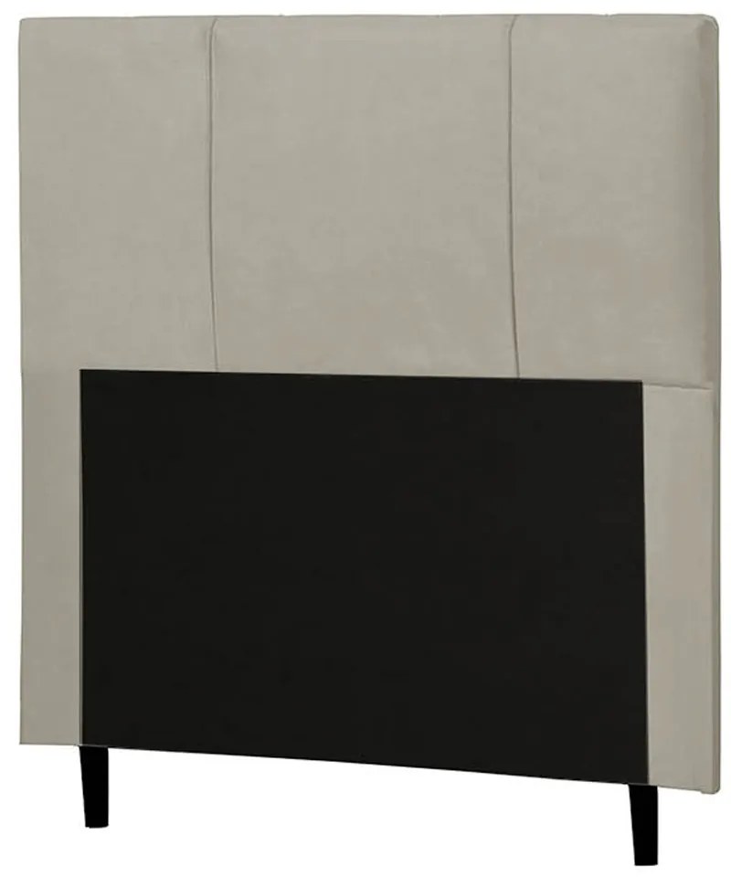 Cabeceira Donna Para Cama Box Solteiro 90 cm Suede Bege - D'Rossi