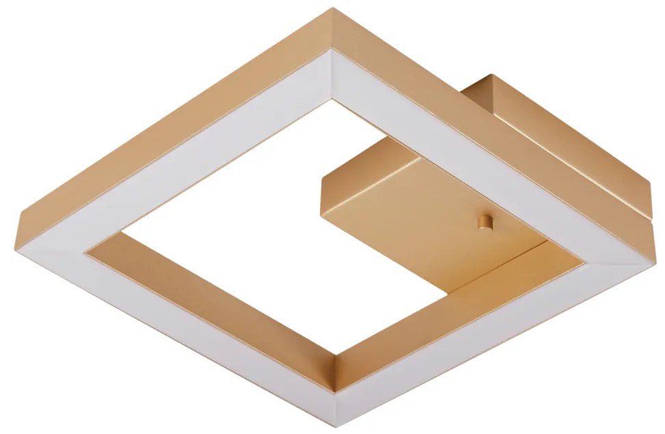Plafon Poly 28,5X28,5Cm Led 24,4W Bivolt | Usina 19260/28 (ND-B - Nude Brilho, 4000k)