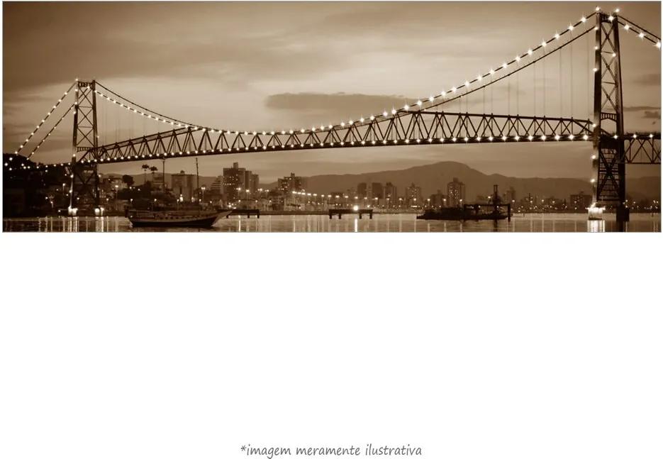 Poster Ponte Hercílio Luz - Florianópolis Vs Sépia (60x20cm, Apenas Impressão)