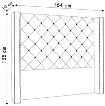 Cabeceira Casal Cama Box 140cm Louise S06 Linho Pérola - Mpozenato