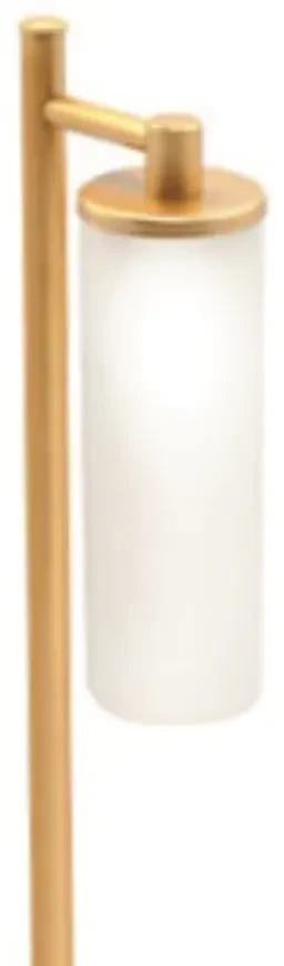 Abajur Fence Vidro Tubo Simples 12X12X43,5Cm 1Xg9 - Old Artisan Abj-56... (PRETO / DOURADO BRILHO)