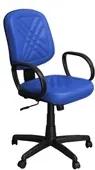 Cadeira de Escritório PD-01GPBP Diretor Giratória com Costura Azul - P