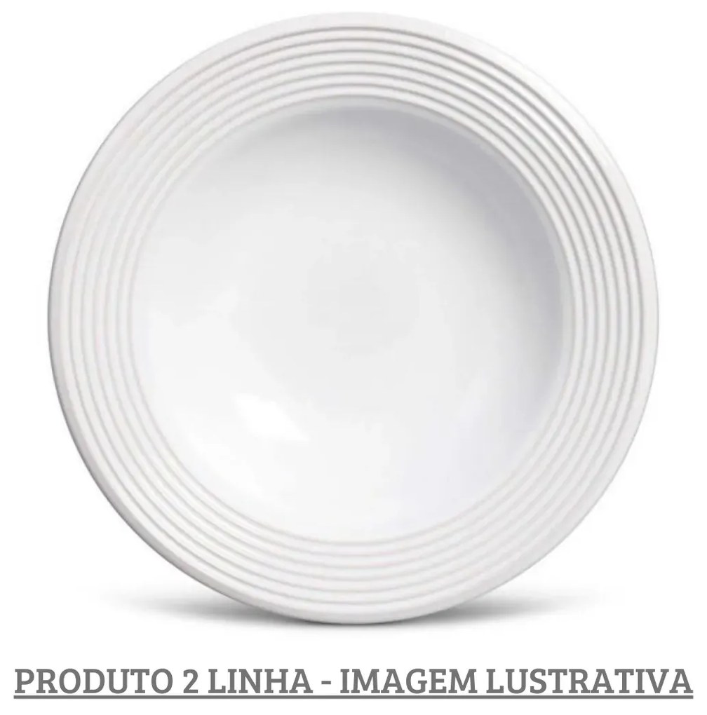 Prato Fundo 22Cm Argos Branco - Porto Brasil 2° Linha