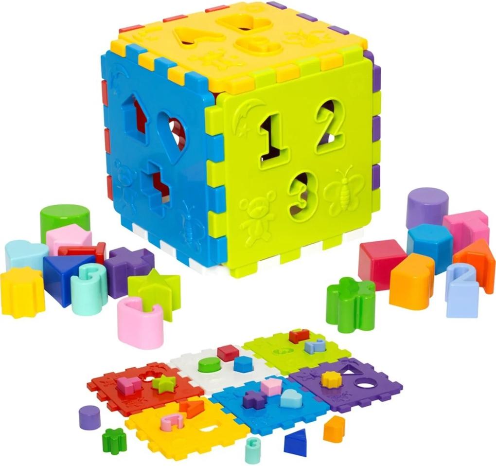 Brinquedo Merco Toys Cubo Didático Verde/Azul