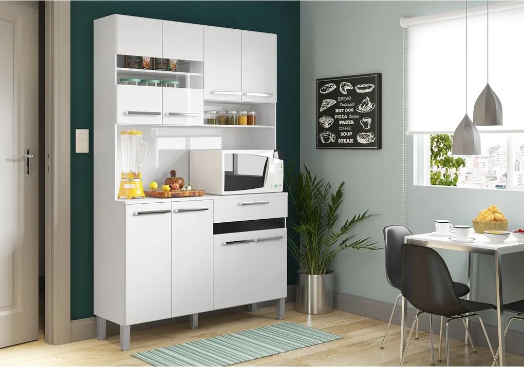 Cozinha Compacta com 8 Portas e 1 Gaveta AC810 - Decibal Móveis