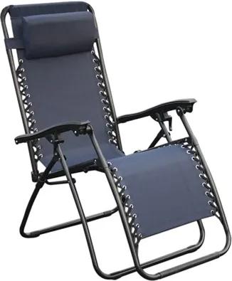 Cadeira Topplin Reclinável em Aço Carbono - Azul Marinho