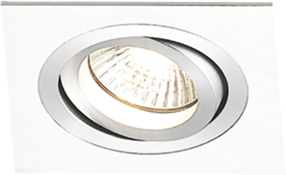 Embutido Ecco Quadrado 1X Minidicroica G4 Branco - Bella Iluminação - NS5101B