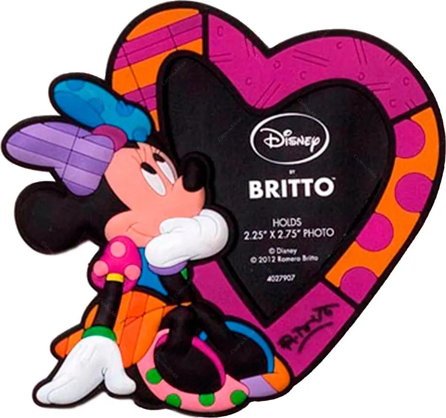 Porta-Retrato Imantado Disney Minnie em Vinil Multicolorido - 11x10 cm
