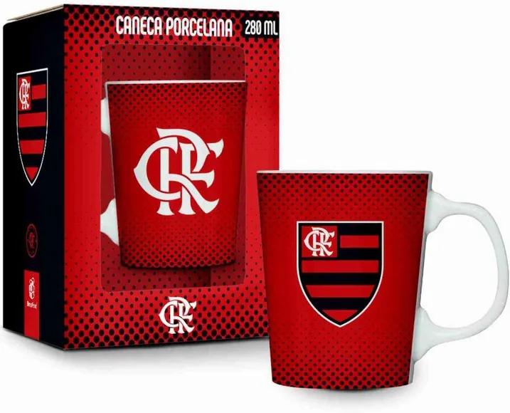 Caneca Porcelana Premium 280ml - Flamengo - Brasfoot