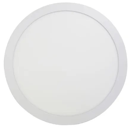 Plafon Led De Embutir Redondo Aluminio Branco 48W Panel - LED BRANCO QUENTE (3000K)