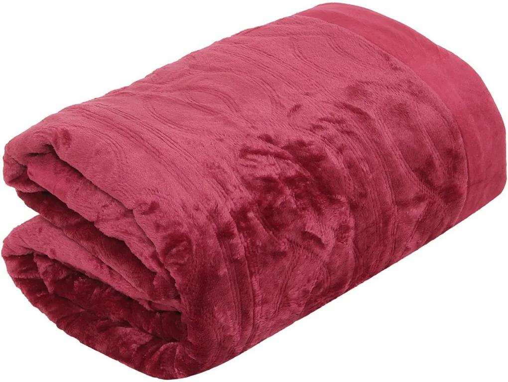 Cobertor Queen Corttex Home Design Cervinia Ornare Vermelho