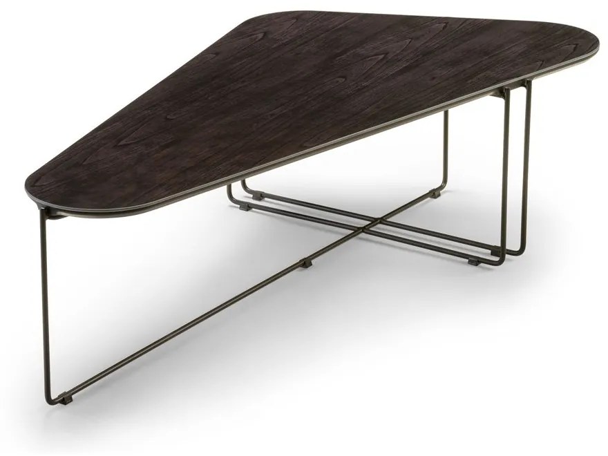 Mesa de Centro Sanny Design Orgânico Tampo com Vidro Pintado Base em Aço Carbono