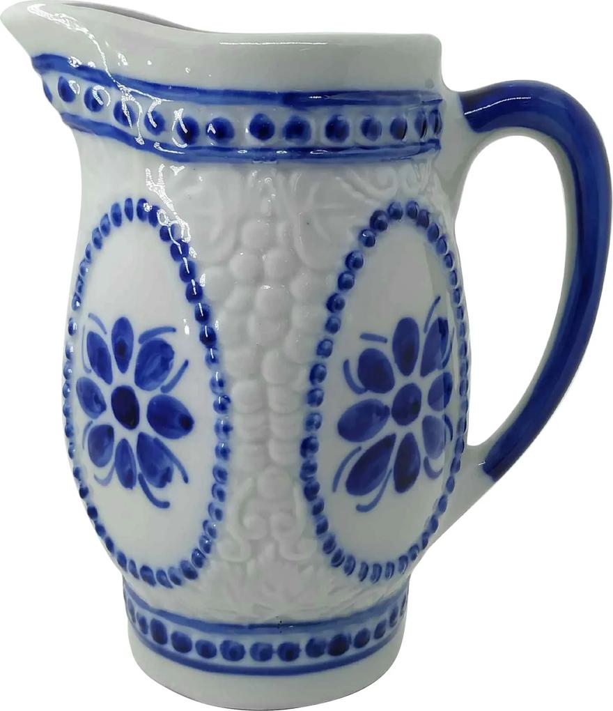 Jarra de Porcelana Azul Colonial 1500 ml