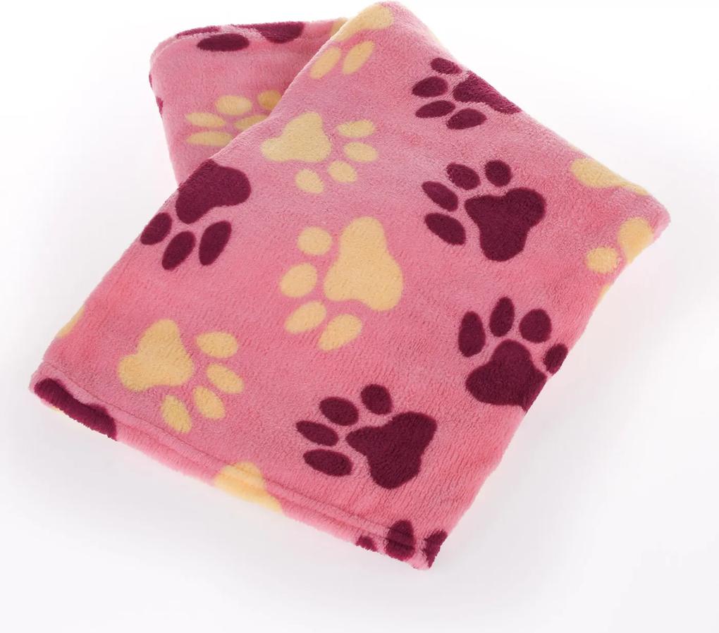 Manta Cobertor em Microfibra Para Cachorro Rosa - Meu Pet