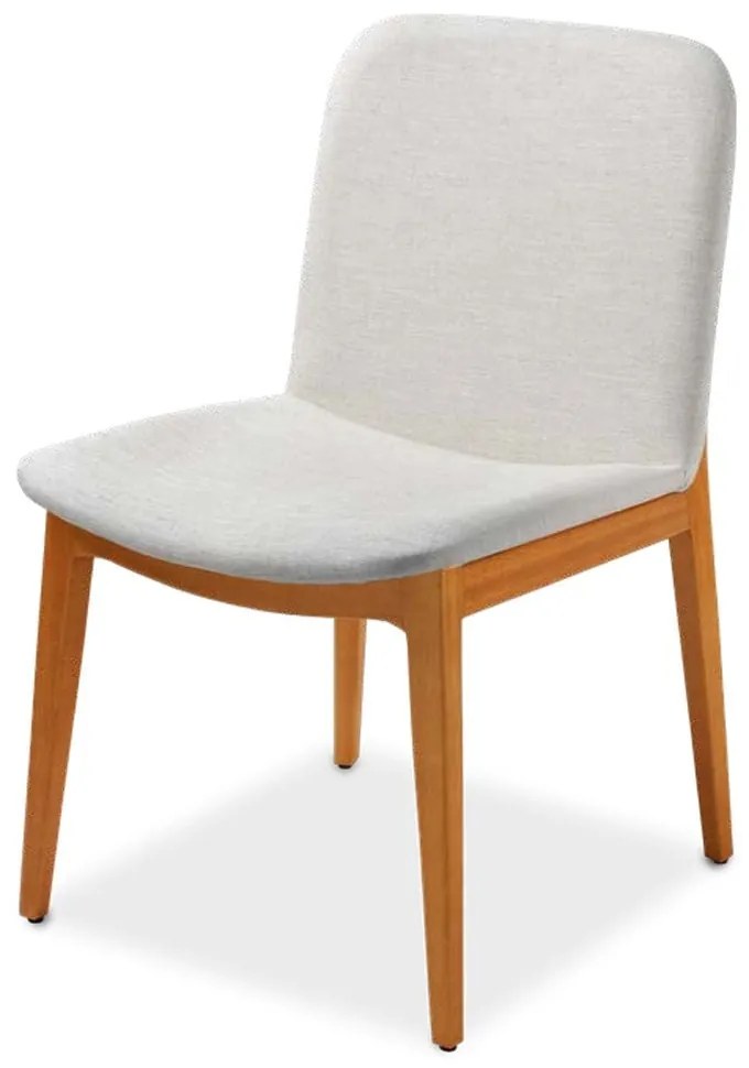 Cadeira Daniela Estofada Estrutura Madeira Liptus Design Sustentável
