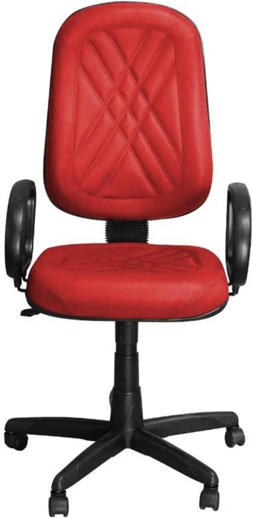 Cadeira Pethiflex Pp-02Gpbp Giratória Couro Vermelho