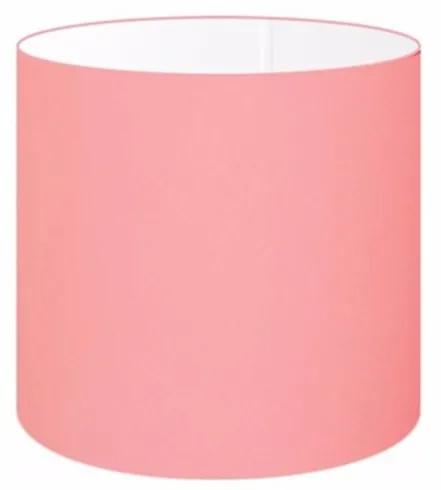 Cúpula abajur cilíndrica cp-7005 Ø18x18cm rosa bebê