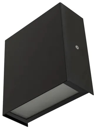 Arandela Aluminio Vidro 10,5X4,5Cm Ip65 - PRETO