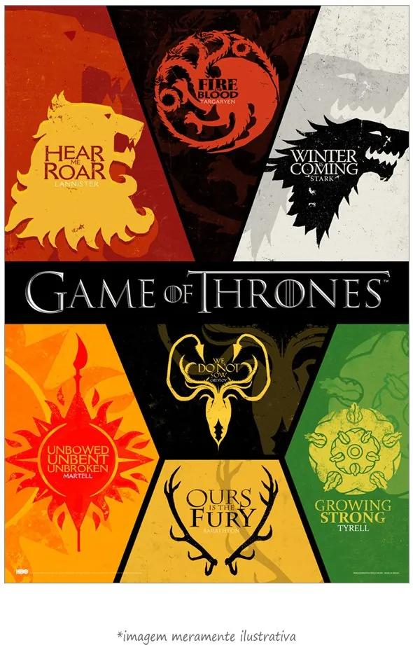 Poster Game Of Thrones: Houses (20x30cm, Apenas Impressão)