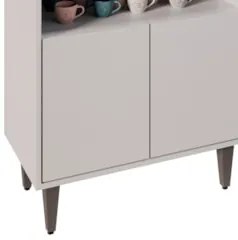 Balcão Aparador Buffet Cantinho do Café 71cm Lice Z34 Branco - Mpozena