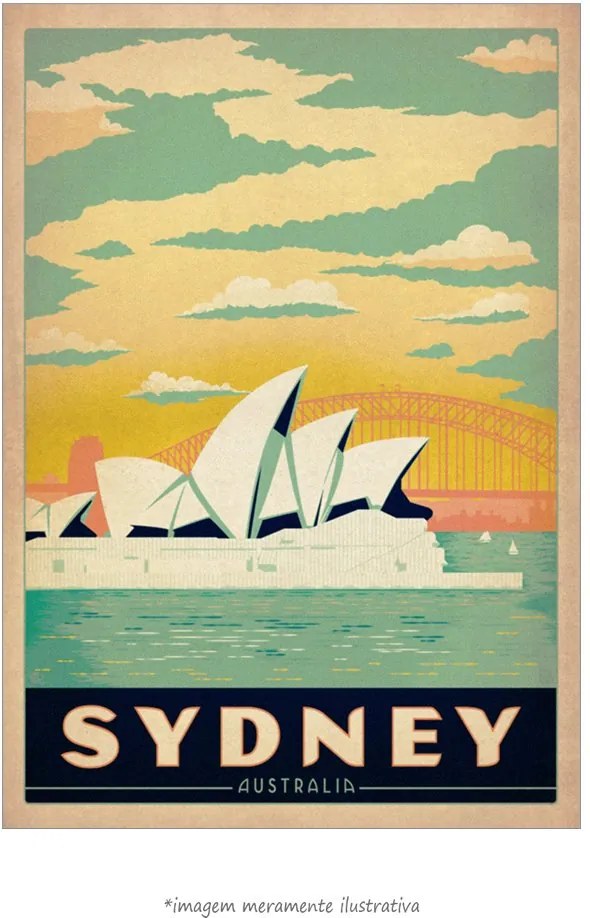 Poster Sydney (20x30cm, Apenas Impressão)