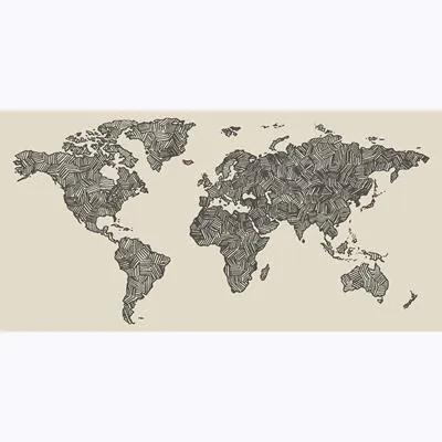 Painel Fotográfico Mapa Mundi 1