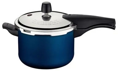 Panela de Pressão Tramontina Vancouver 4,5 L 20 cm Azul em Alumínio Antiaderente Starflon Max