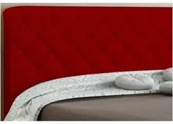 Cabeceira Cama Box Casal Queen 160cm Paris Veludo Vermelho - JS Móveis