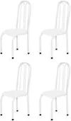 Kit 4 Cadeiras Altas 0.112 Anatômica Branco - Marcheli