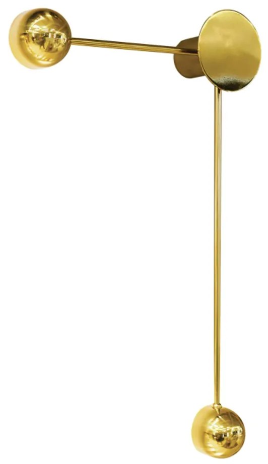Arandela Conchiglia 2Xpci Led 5W 37X63X9Cm | Usina 5797/41E (MR-T - Marrom Texturizado, 220V)