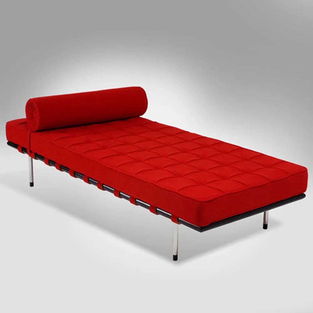 Couch Barcelona Estofado Botonê Aço Inox Clássica Design by Ludwig Mies van der Rohe