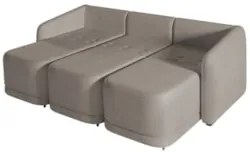 Sofá Cama Casal para Sala 246cm Polska Z08 Boucle Bege Escuro - Mpozen