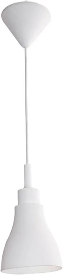 Luminária de Teto Cone Shape Branca em Silicone - Urban - 14x13 cm