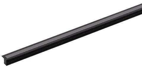 Perfil Led Embutiir Archi Preto 7w 24v 2700k Preto