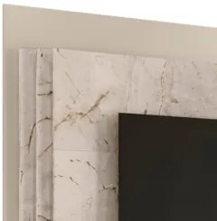 Estante Painel de TV 65 Pol 183cm Ramona Z10 Calacata/Off White - Mpoz