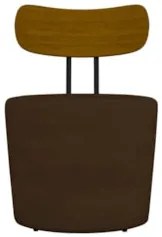 Poltrona Decorativa para Sala de Estar Redonda 53cm Le Moon Z32 Veludo
