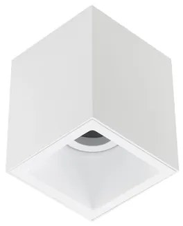 Plafon Sobrepor Aluminio 10Cm Square - BRANCO