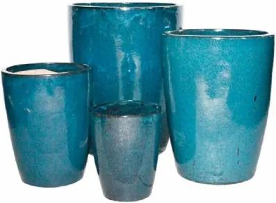 Conjunto de Vasos Vietnamitas Azul