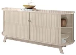 Balcão Buffet para Sala de Jantar 183cm Mônica Z10 Calacata/Off White