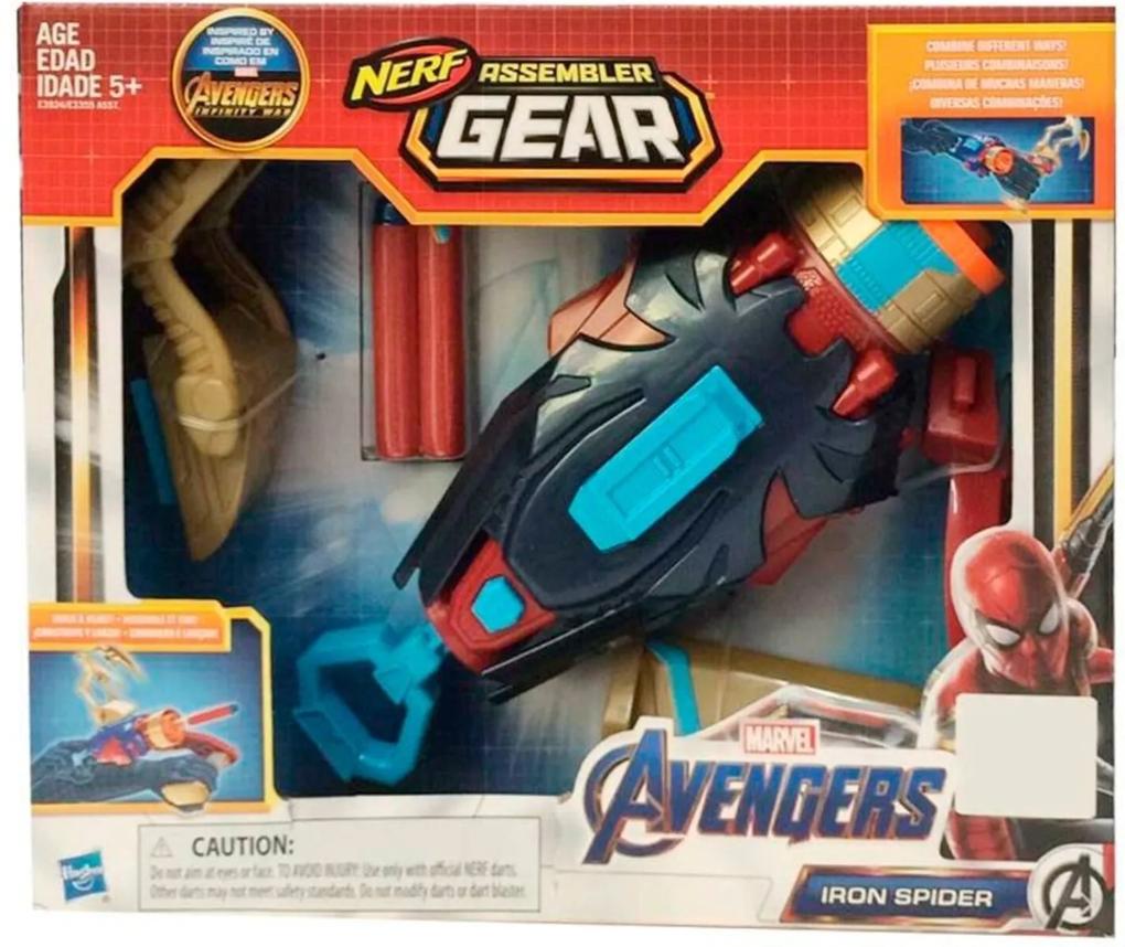 Nerf Assemble Gear 2.0 Aranha de Ferro - Hasbro
