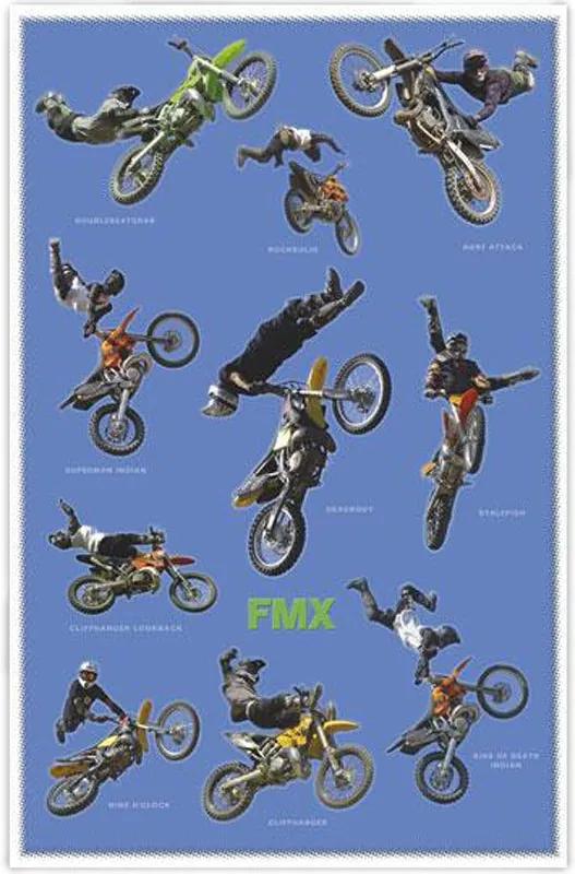 Poster Para Quadros Motocross Manobras Freestyle 60x90cm
